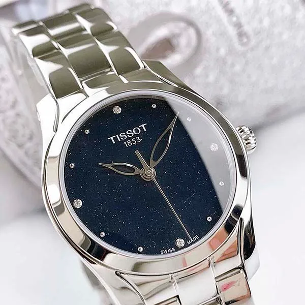 Đồng Hồ Nữ Tissot T-Wave Diamonds Ladies Watch T112.210.11.046.00 Màu Bạc