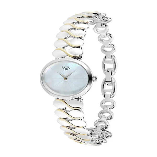 Đồng Hồ Nữ Titan Raga Silver Quartz Analog 95219VM01 Màu Bạc