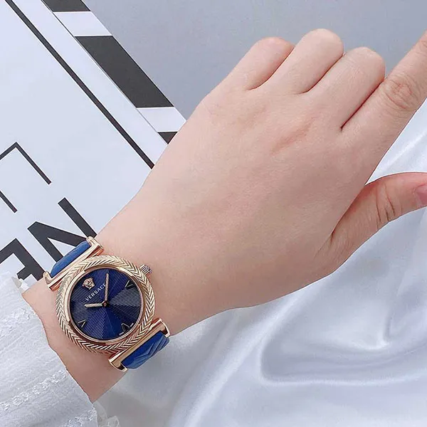 Đồng Hồ Nữ Versace Motif Vintage Logo VERE01720 Màu Xanh - Vàng