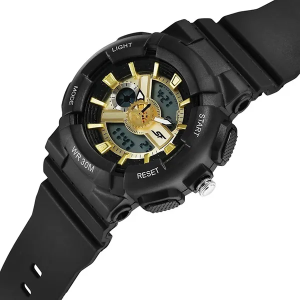 Đồng Hồ Nam Sonata Watch 87057PP04 Màu Đen - Vàng