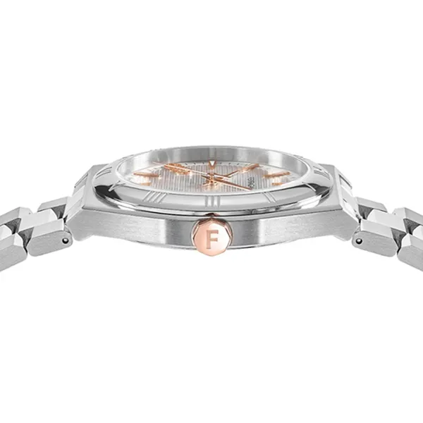 Đồng Hồ Unisex Salvatore Ferragamo Vega Upper East Stainless Steel Bracelet Watch 12DC2A Màu Bạc