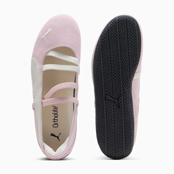 Giày Bệt Nữ Puma Speedcat Suede Ballet Shoes 401287-01 Màu Hồng/Trắng Size 36