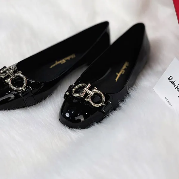 Giày Bệt Nữ Salvatore Ferragamo GARDA 10 - 0783381 Màu Đen Size 5