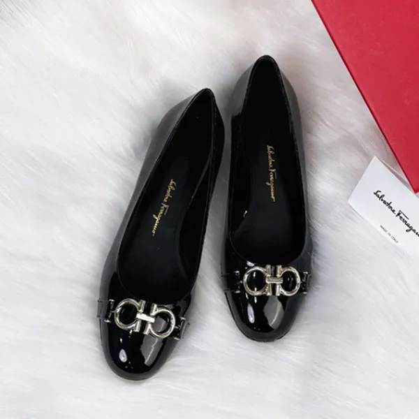 Giày Bệt Nữ Salvatore Ferragamo GARDA 10 - 0783381 Màu Đen Size 5