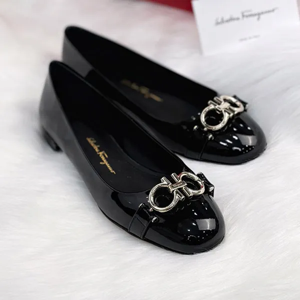 Giày Bệt Nữ Salvatore Ferragamo GARDA 10 - 0783381 Màu Đen Size 5
