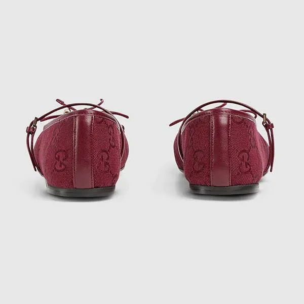 Giày Búp Bê Nữ Gucci Horsebit Ballet Flat Red Oginal GG Canvas 821220 FAD8F 8546 Màu Đỏ Size 36 - Giày - Vua Hàng Hiệu