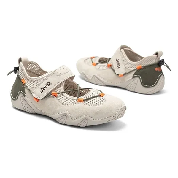 Giày Búp Bê Nữ Jeep Outdoor Shoes Grey Orange PX241WAS932-N0024 Màu Xám Size 35 - Giày - Vua Hàng Hiệu