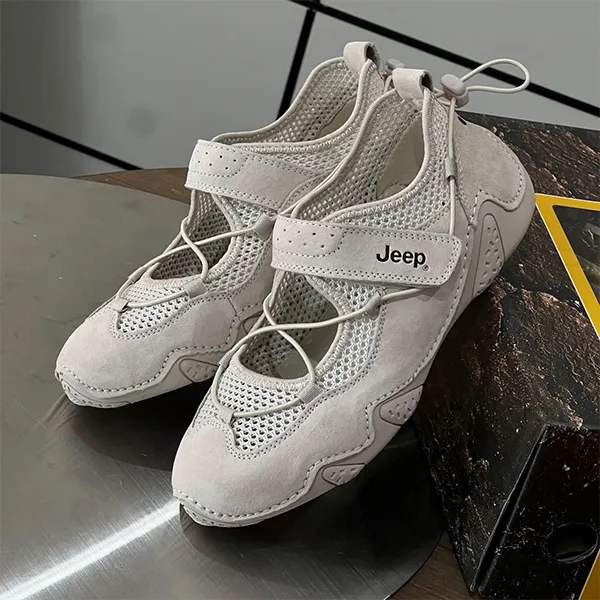 Giày Búp Bê Nữ Jeep Outdoor Shoes Grey PX241WAS932 Màu Xám Size 35 - Giày - Vua Hàng Hiệu