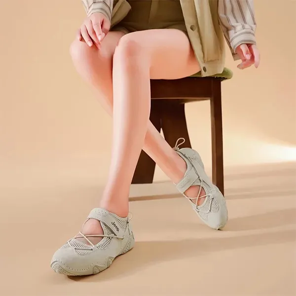 Giày Búp Bê Nữ Jeep Outdoor Shoes Grey PX241WAS932 Màu Xám Size 35 - Giày - Vua Hàng Hiệu