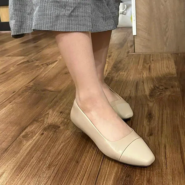Giày Bệt Nữ Rockport TM Laylani Cap Slip CJ3363 Beige Ballet Flat Shoes Màu Be Size 39 - Giày - Vua Hàng Hiệu