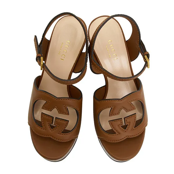 Giày Cao Gót Gucci Platform Sandals 730022 US000 2535 Màu Nâu Size 38 - Giày - Vua Hàng Hiệu