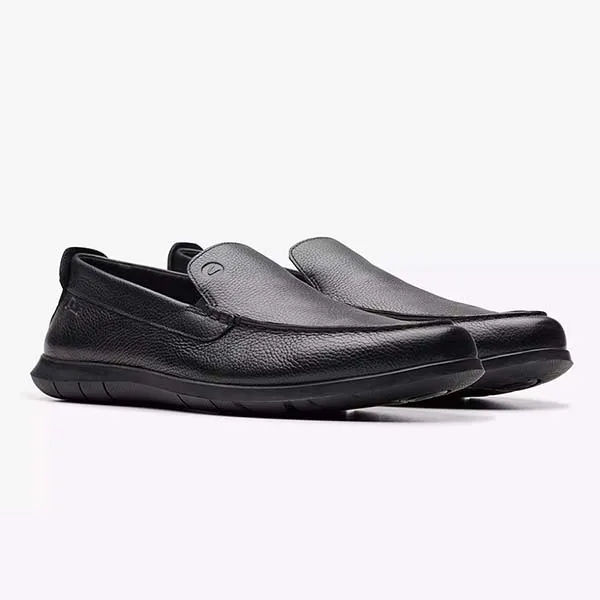 Giày Lười Da Nam Clarks FLX STP Màu Đen Size 41 - Giày - Vua Hàng Hiệu