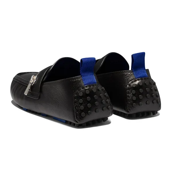 Giày Lười Nam Burberry Loafer Black Leather Zip Detail 8088131 Màu Đen Size 40 - Giày - Vua Hàng Hiệu