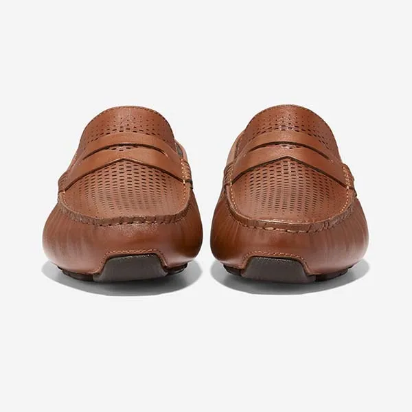 Giày Lười Nam Cole Haan GRND LSR Driver Màu Nâu Size 40