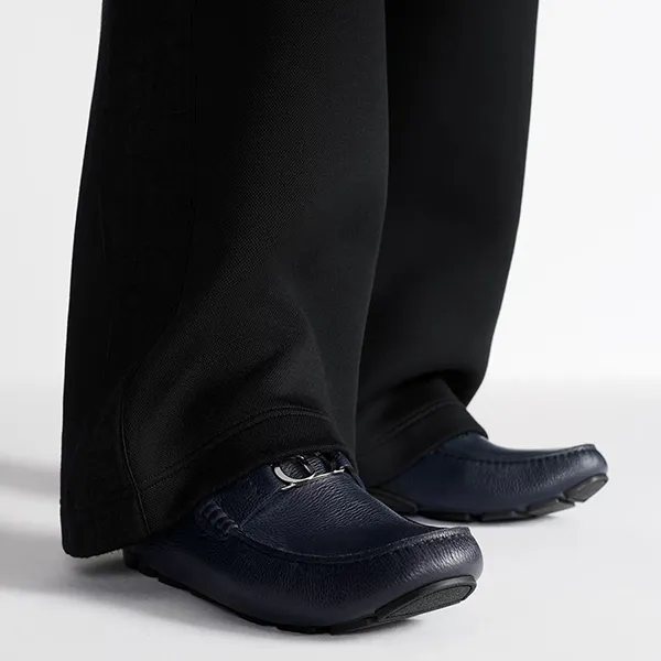 Giày Lười Nam Dior Moca Odéon Loafer Màu Xanh Navy Size 40 - Giày - Vua Hàng Hiệu