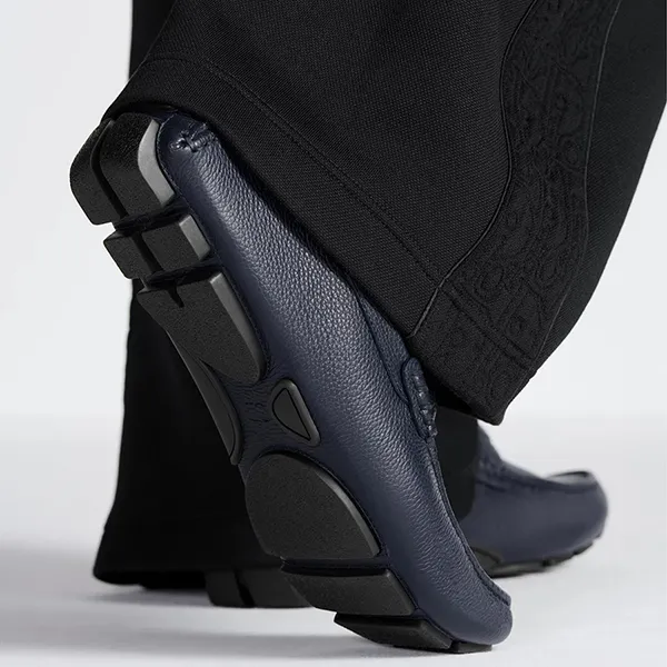 Giày Lười Nam Dior Moca Odéon Loafer Màu Xanh Navy Size 40 - Giày - Vua Hàng Hiệu