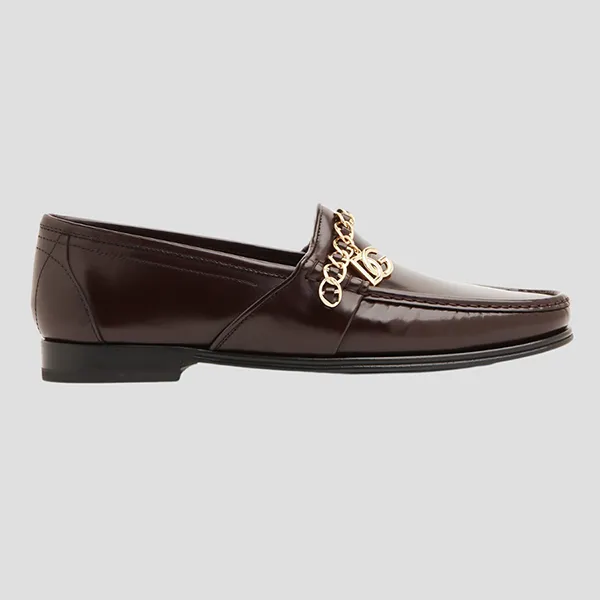 Giày Lười Nam Dolce & Gabbana D&G Loafer Formal In Brown Leather A30154 AY925 8M073 Màu Nâu Size 6 - Giày - Vua Hàng Hiệu