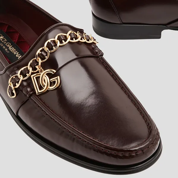 Giày Lười Nam Dolce & Gabbana D&G Loafer Formal In Brown Leather A30154 AY925 8M073 Màu Nâu Size 6 - Giày - Vua Hàng Hiệu