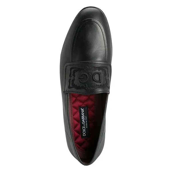 Giày Lười Nam Dolce & Gabbana D&G Loafer Schwarz A50253 Màu Đen Size 39