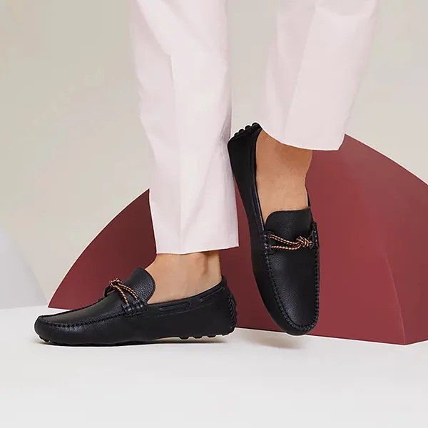 Giày Lười Nam Hermès Alessandro Loafer Màu Đen Size 41 - Giày - Vua Hàng Hiệu