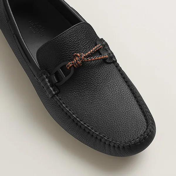 Giày Lười Nam Hermès Alessandro Loafer Màu Đen Size 41 - Giày - Vua Hàng Hiệu