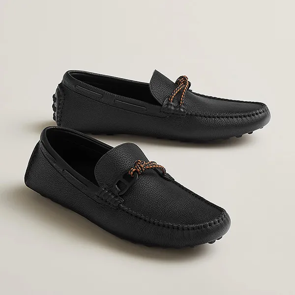 Giày Lười Nam Hermès Alessandro Loafer Màu Đen Size 41 - Giày - Vua Hàng Hiệu