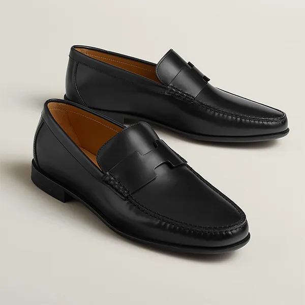 Giày Lười Nam Hermès Duke Loafer H212990ZA01390 Màu Đen Size 40 - Giày - Vua Hàng Hiệu