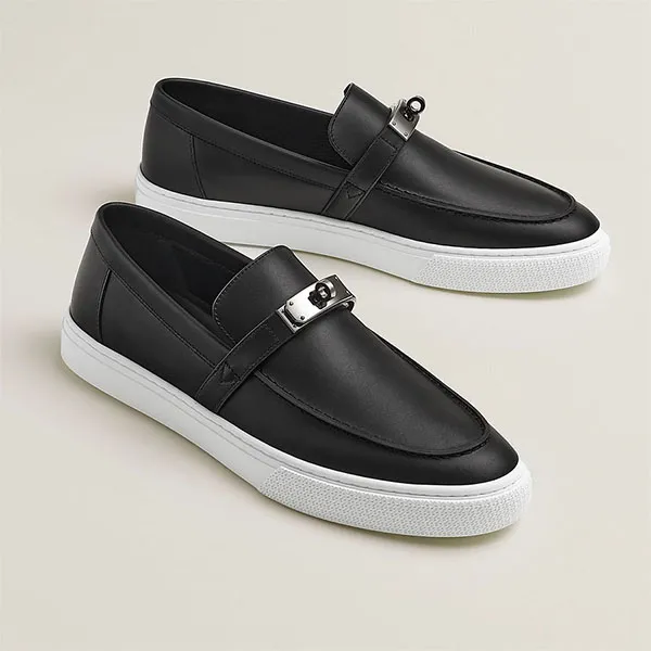 Giày Lười Nam Hermès Game Slip On Sneaker Noir H231731ZH02430 Màu Đen Size 41 - Giày - Vua Hàng Hiệu