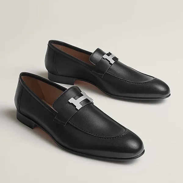 Giày Lười Nam Hermès Mocasines Paris Màu Đen Size 42 - Giày - Vua Hàng Hiệu