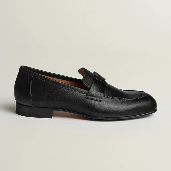 Giày Lười Nam Hermès Paris Loafer Màu Đen Size 40.5 - Giày - Vua Hàng Hiệu