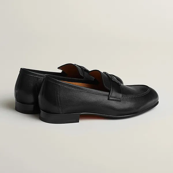 Giày Lười Nam Hermès Paris Loafer Màu Đen Size 40.5 - Giày - Vua Hàng Hiệu