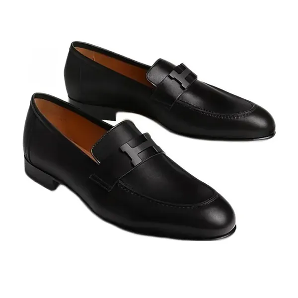 Giày Lười Nam Hermès Paris Loafers Black Màu Đen Size 41 - Giày - Vua Hàng Hiệu
