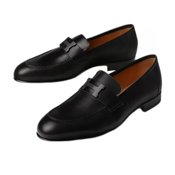 Giày Lười Nam Hermès Paris Loafers Black Màu Đen Size 41 - Giày - Vua Hàng Hiệu