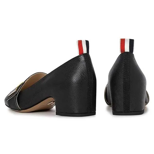 Giày Lười Nữ Thom Browne Three Wire Strap Black FFH207A 06257 001 Màu Đen Size 35
