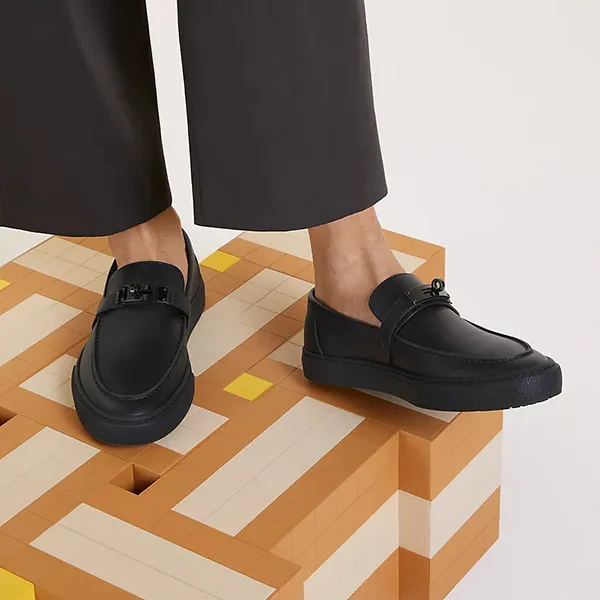 Giày Slip On Nam Hermès Sneakers Game Màu Đen Size 40.5 - Giày - Vua Hàng Hiệu
