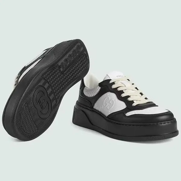 Giày Sneaker Nữ Gucci GG Embossed Black White 684911-AAA4T-1068 Màu Đen Trắng Size 36.5 - Giày - Vua Hàng Hiệu