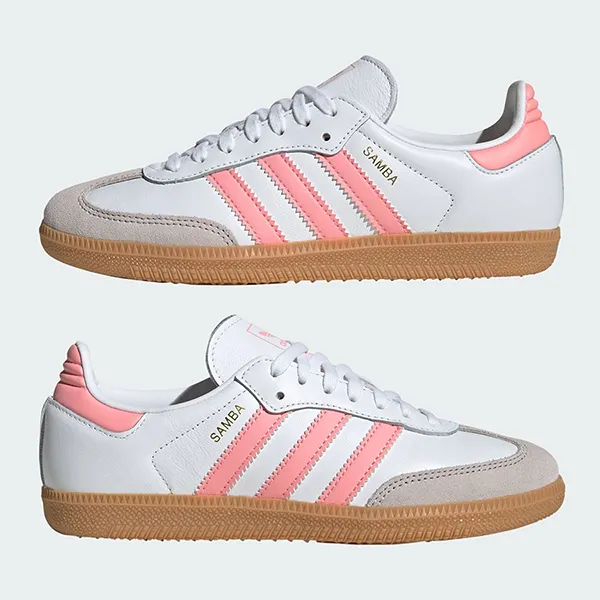 Giày Thể Thao Adidas Samba OG JP5480 Màu Trắng Hồng Size 36