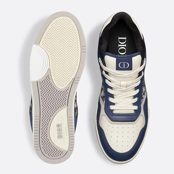 Giày Thể Thao Nam Dior B27 Low Top Sneaker Màu Xanh Navy Size 40.5
