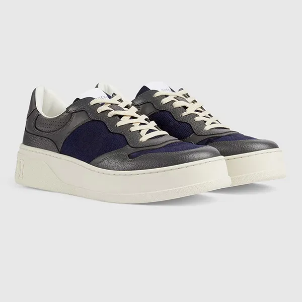 Giày Thể Thao Nam Gucci Lace-Up Sneaker 726543-AABNK-1152 Màu Xám Size 5