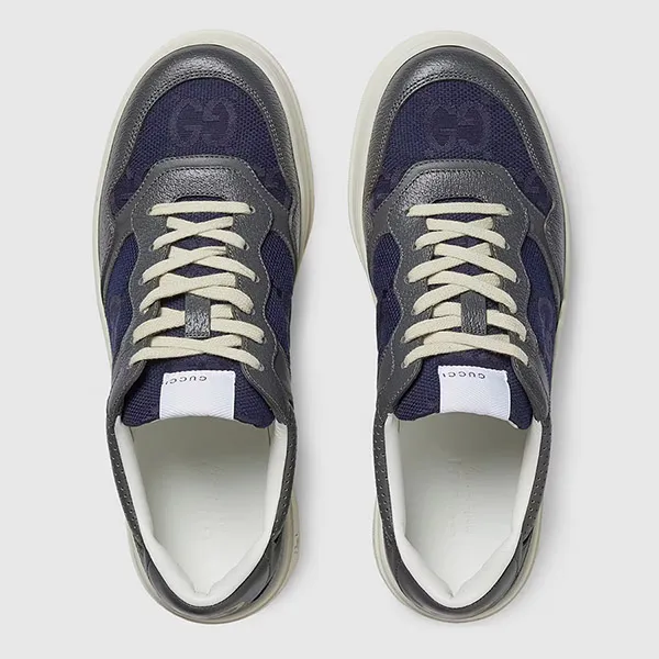 Giày Thể Thao Nam Gucci Lace-Up Sneaker 726543-AABNK-1152 Màu Xám Size 5