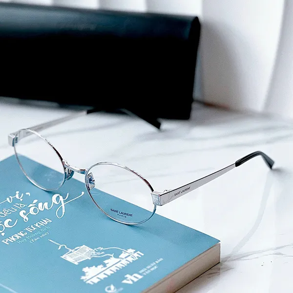 Gọng Kính Nữ Yves Saint Laurent YSL Eyeglasses SL692OPT 001 Màu Bạc