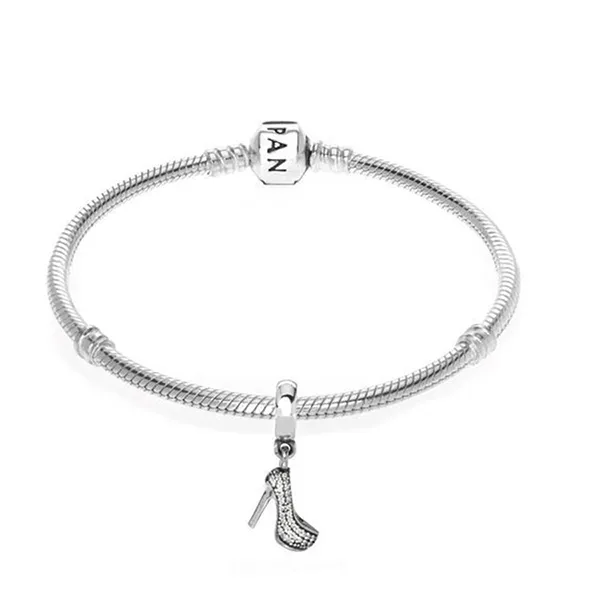 Hạt Vòng Charm Pandora Sparkling Stiletto 791536CZ Màu Bạc