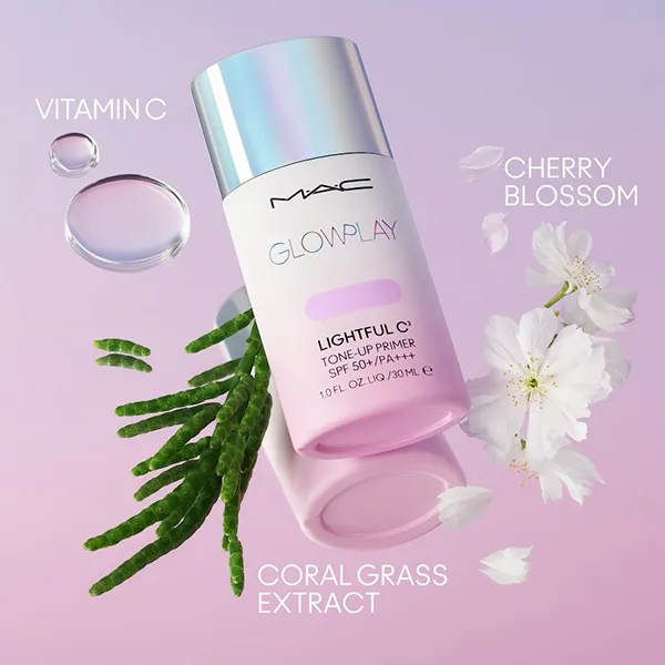 Kem Lót MAC Glow Play Lightful C3 Tone-Up Primer SPF 50+/PA+++ - Tone Lavender 30ml - Trang điểm - Vua Hàng Hiệu