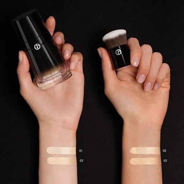 Kem Nền Giorgio Armani Crema Nera Dual Essence Foundation Refillable Tone 01 30ml
