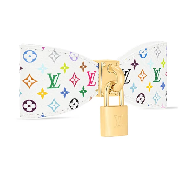 Kẹp Tóc Louis Vuitton LV X TM Monogram Multicolor Bow Barrette M02482 Màu Trắng Họa Tiết - Phụ kiện - Vua Hàng Hiệu