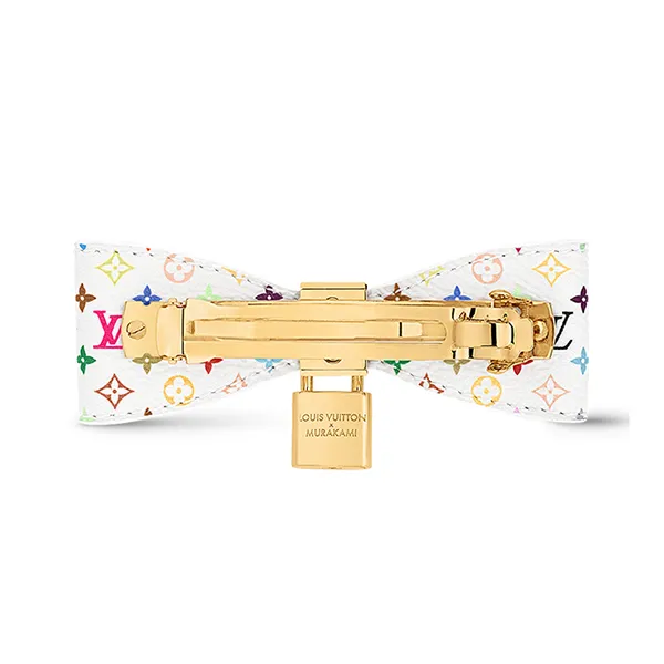 Kẹp Tóc Louis Vuitton LV X TM Monogram Multicolor Bow Barrette M02482 Màu Trắng Họa Tiết - Phụ kiện - Vua Hàng Hiệu