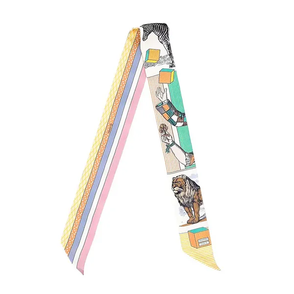 Khăn Lụa Nữ Hermès Grand Theatre Nouveau Ribbon Twilly Phối Màu - Thời trang - Vua Hàng Hiệu