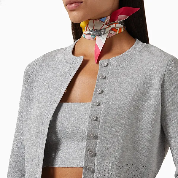Khăn Nữ Hermès Pre-Loved Twilly Scarf In Silk Màu Hồng
