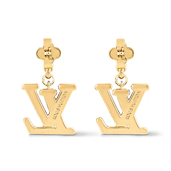 Khuyên Tai Nữ Louis Vuitton Lady LV Earrings M01844 Màu Vàng Gold