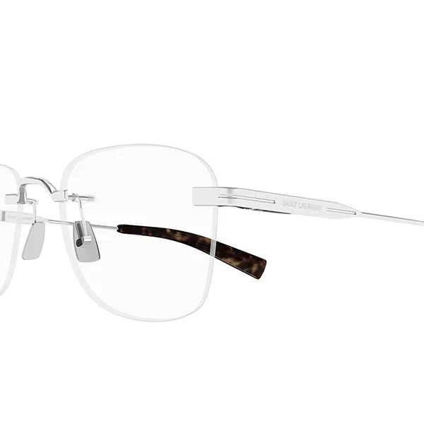 Kính Mắt Cận Nam Yves Saint Laurent YSL Eyeglasses SL 744 001 Màu Bạc